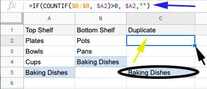 Hướng dẫn cách so sánh hai cột trong Google Sheets